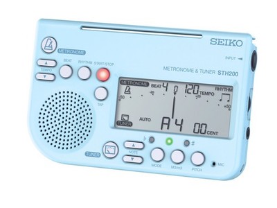 SEIKO Metronome Tuner Blue Music Stand Mount