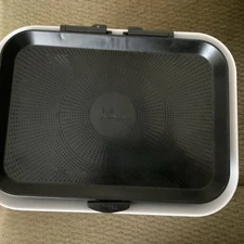 FULL CIRCLE Fresh Air Odor-Free Kitchen Counter-Top Compost Bin White Garden