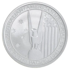 2013 1/2 oz .999 Silver 50 Cent Australia War in the Pacific Memorial
