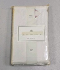 Grand Patrician 2 King Pillowcases Egyptian Cotton Blend Scroll 310 Thread Count
