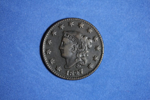 1827- One Cent Coin Braided Hair Cents #P32235