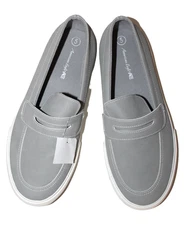 American Eagle by Payless Kids' Cayden Grey Loafer Slip-on Shoes #174104 5M