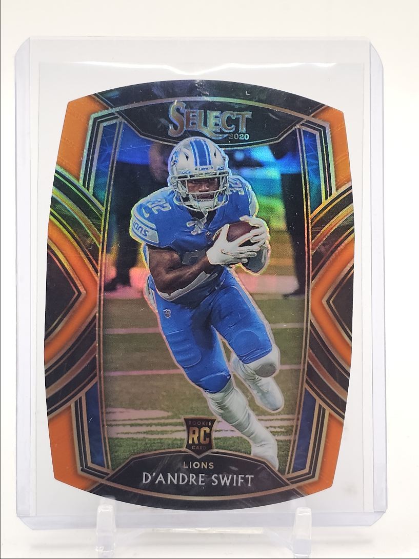 D'ANDRE SWIFT 2020 SELECT CLUB LEVEL ROOKIE ORANGE DIE CUT RC Q3292