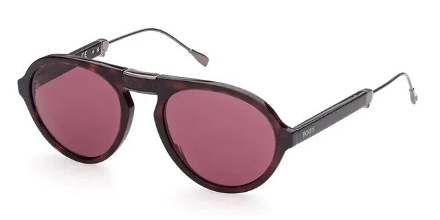 Tod's TO309 52S Tortuga Aviador Plástico Gafas de Sol Marco 52-19-145 Foto 2 de 3