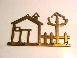Key Hanging Rack Brass Material Wall Fixing (AS)