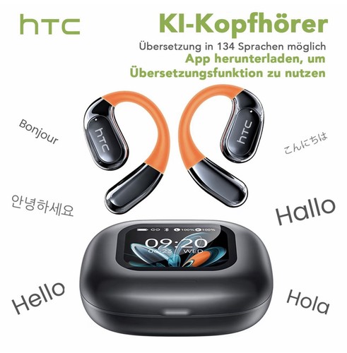 AI Sprachübersetzer Kopfhörer - 135 Sprachen Echtzeit-Übersetzung, 50h Akku, Bluetooth 5.4