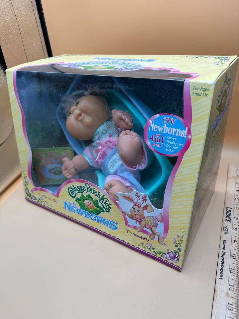 Vintage 2006 Cabbage Patch Kids CPK Newborns Baby Doll With 4-in-1 Carrier NIB