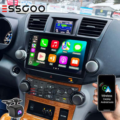 Apple Carplay For 2008-2013 Toyota Highlander Android Car Stereo Radio GPS +CAM