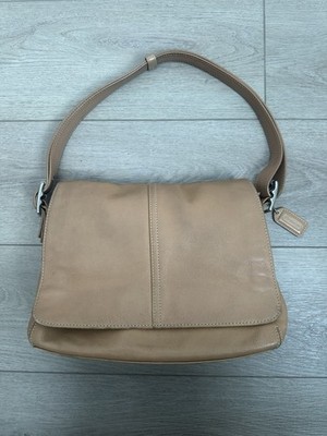 Coach Hampton Flap Camel CB Shoulder Bag English Tan