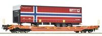 Roco 6600108 Wascosa Taschenwagen T5, Lkw-Auflieger Gatt, Ep. Vi H0 Dc, Neu+Ovp