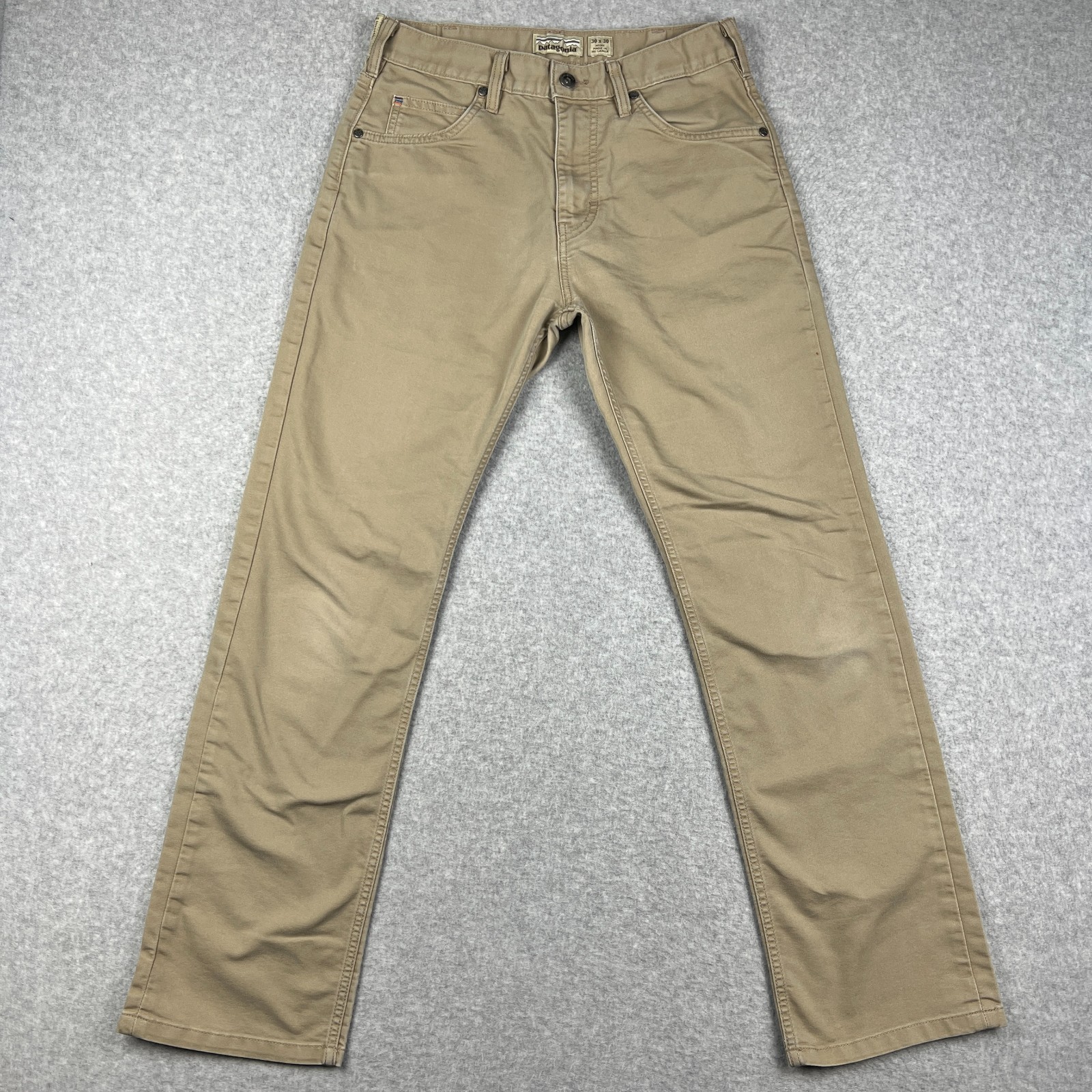 Patagonia Performance Twill Jeans Pants Iron Clad Straight 30x30 Beige Stretch