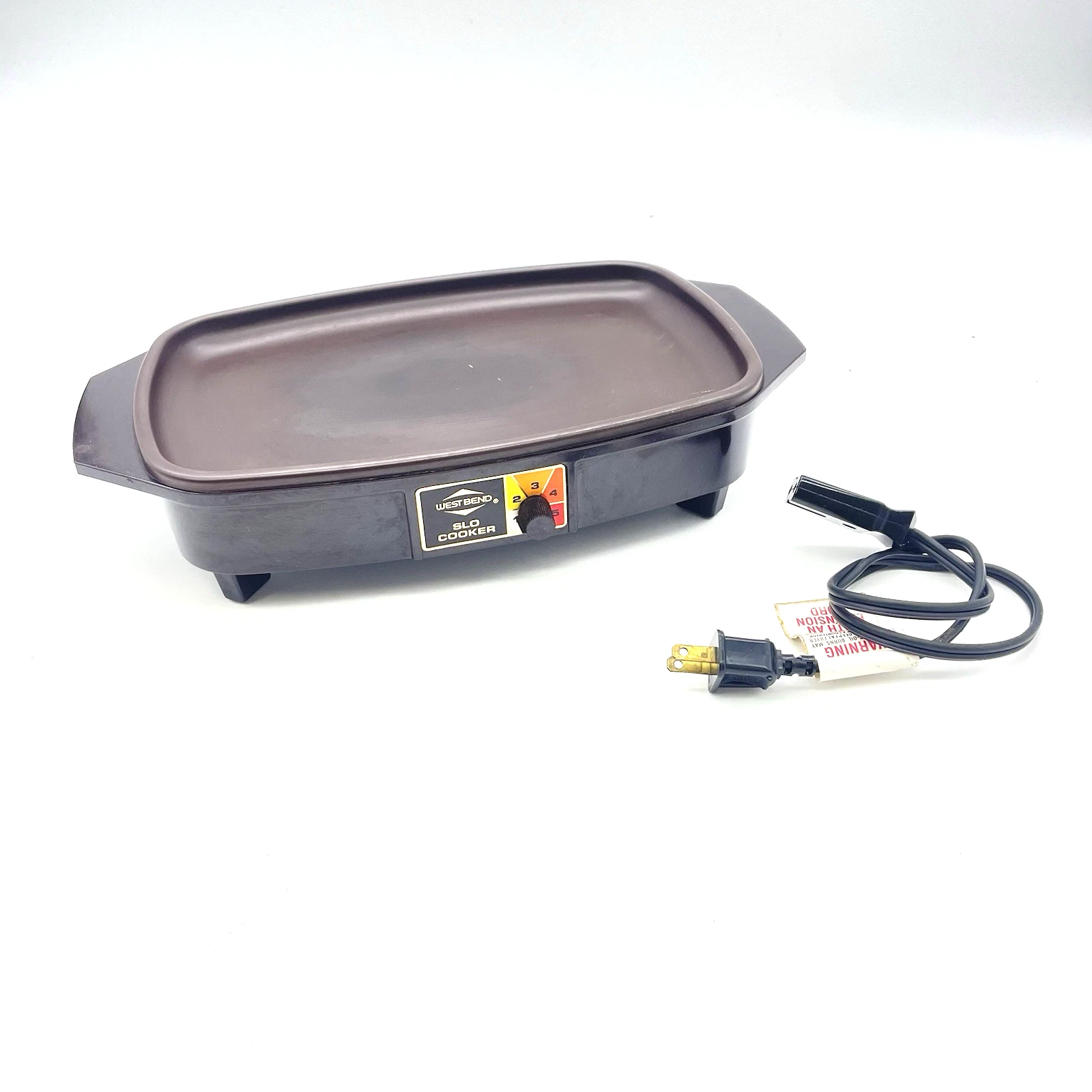 WEST BEND Vintage Slow Cooker Griddle Warmer 4 QT Replacement Base Cord 84114
