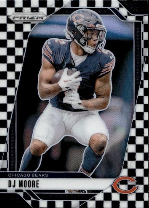 2024 Panini Prizm #48 DJ Moore Black and White Checker
