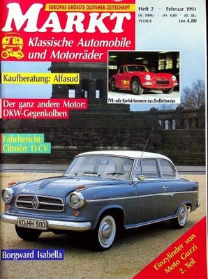 3) Oldtimer Markt 02/1991 - Modellreport TVR - ein i - Citroen 11 CV Traction A