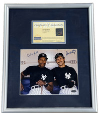 Dave Winfield Don Mattingly Signed 8x10 Framed Photo NY Yankees Auto Steiner COA