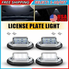 4-40x Universal Led License Plate Tag Light Lamp White For Boat Suv Trailer Van 4-40x Universal Led License Plate Tag Light Lamp White For Boat Suv Trailer Van