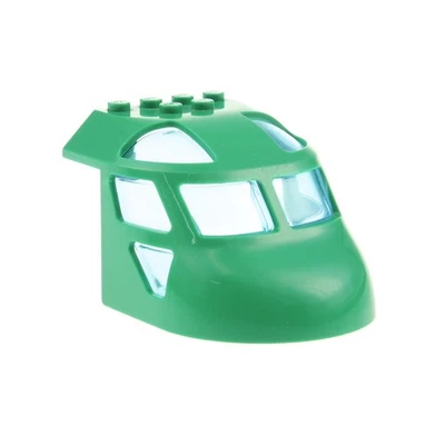 1x Lego Flugzeug Cockpit 6x8x4 grün Front gewölbt Fenster hell blau 11297 11293 - Bild 1 von 2