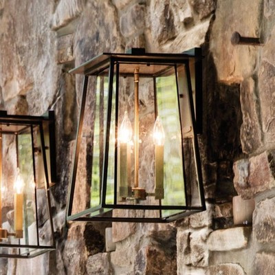 Hinkley Walker 17 1/2'' High Bronze Outdoor Wall Light