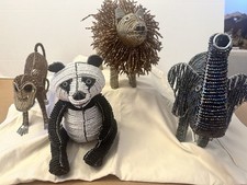 Wired Animal Figures - Lion, Panda, Elephant, Monkey 