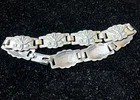 ANTIQUE ORIGINAL WW2 MILITARY AIR FORCE STERLING CRAFT BRACELET BY CORA  (1C)