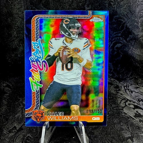 Caleb Williams 2025 Topps Chrome Football Future Stars Blue Refractor /150 FS-1