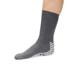 Soft Sole Slipper Socks XXL, Non Skid Hospital Travel, Grey 2184 20 OFF 
