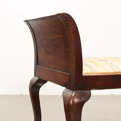 Antique Stools Chippendale Style Walnut XX Century Original - Picture 4 of 8