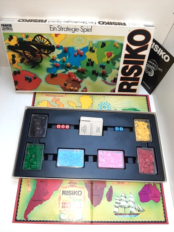 Risiko von Parker Spiel 1982 Strategie komplett und TOP knapp 400 Spielsteine - Bild 2 von 4