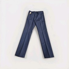 NWT 80s Sears Roebucks Twill Western Pants Full 33x34 Blue USA Made Deadstock