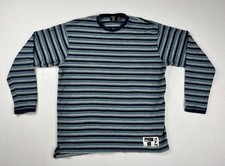 Vintage 90s Warner Bros Studio Store Taz Striped Long Sleeve Shirt Size M