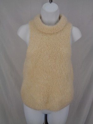 H&M Edition Wool Mohair Blend Mock Neck Sweater Vest Size XS New