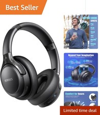 Lightweight Bluetooth Headphones with 65 Hours Playtime  Adjustable EQ Modes
