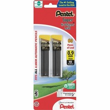 Pentel Super Hi-Polymer Lead Refill , 0.9 mm Thick, HB, 60 Pieces of Lead C29BP