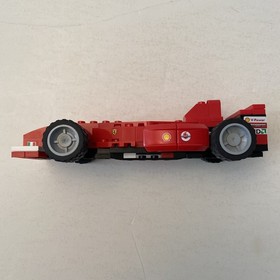 Lego Racers Ferrari F1 Fuel Stop Set 8673 w/ Booklet & Minifigures See Desc