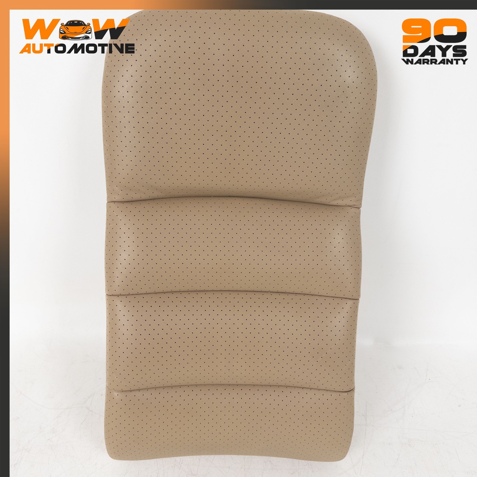 07-10 CHEVROLET CORVETTE C6 FRONT RIGHT TOP UPPER SEAT CUSHION LEATHER BEIGE OEM