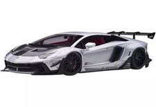 1/18 Diecast Liberty Walk LB WORKS Lamborghini Aventador Limited Matte Silver
