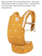 New Tula Free-to-Grow Play Adjustable Ergonomic Positions Baby Carrier Yellow