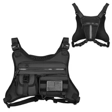 Sport Tactical Combat Chest Rig Bag Front Pouch Recon Kit Pack Protective Vest