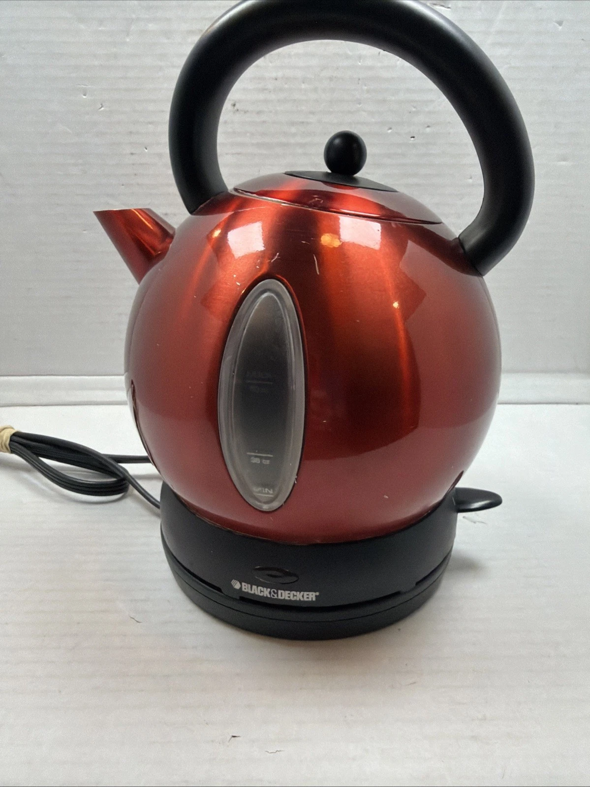 Black And Decker Electric Red Tea Kettle