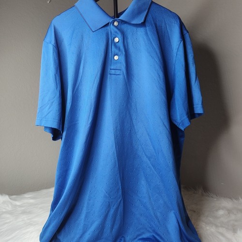 Brooks Brothers Poloshirt Herren royalblau Golf Freizeit Polyester XL