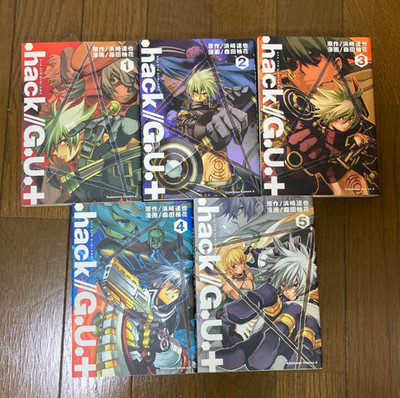 .hack G.U.+ Japanese Ver Complete Full Comics Manga Set Vol.1-5