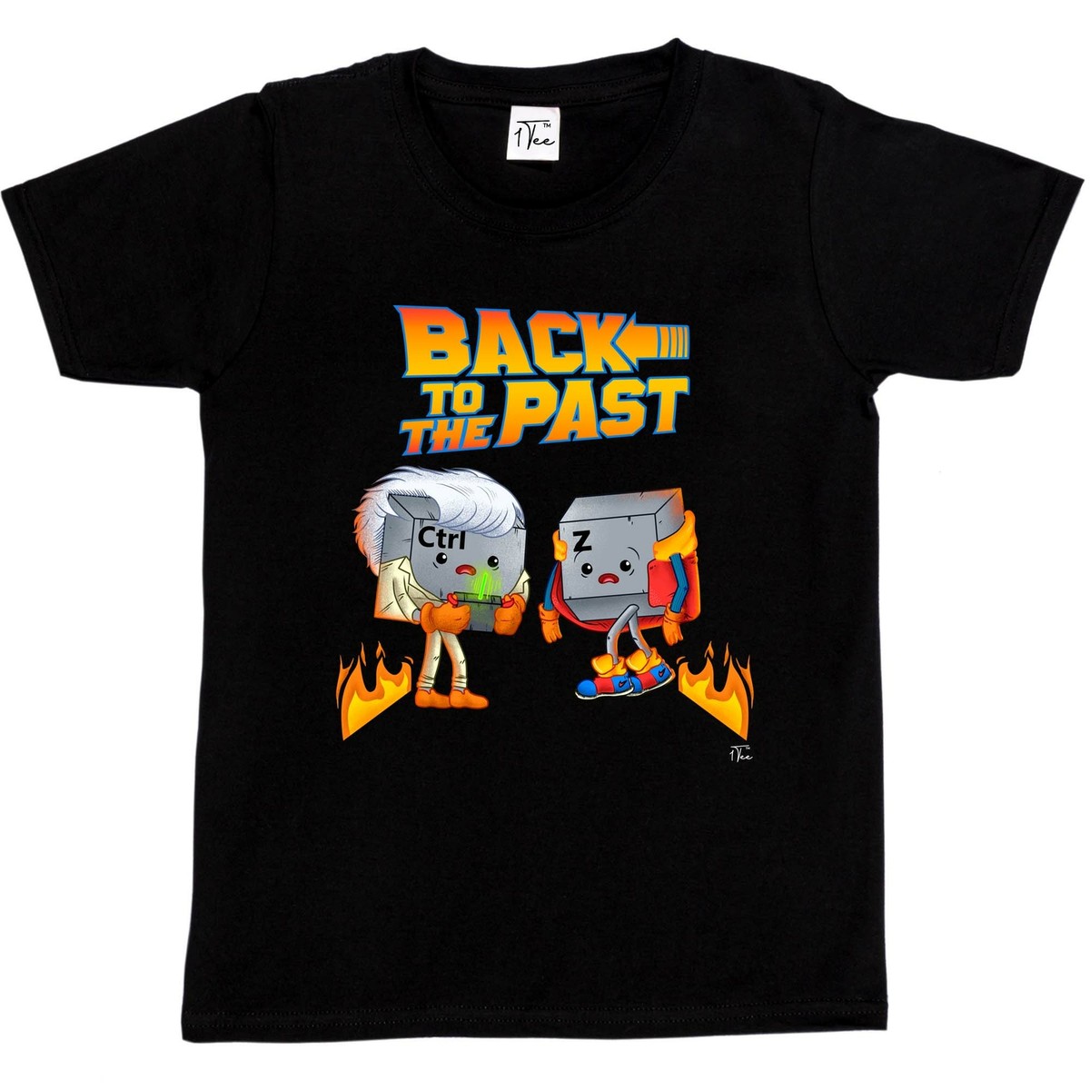 1Tee Kids Boys Back To The Past Ctrl Z,Undo T-Shirt | eBay