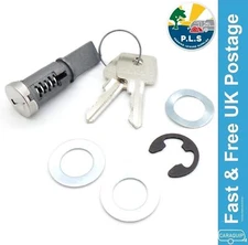 Caraloc Replacement Standard Door Lock Barrel c/w 2 Keys Caravan Motorhome