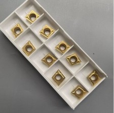 10x CCMT09T304 CCMT32.5 Carbide Inserts For SCLCR Lathe Turning Boring Tool 6020