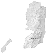 Palestine Elevation Map GLOSSY POSTER PICTURE PHOTO PRINT BANNER 13720