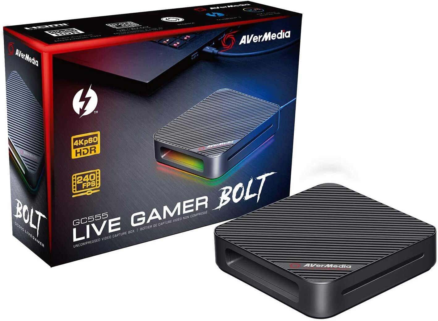 Capture de jeu AVerMedia GC555 Live Gamer BOLT (LGB) 4K Pass-Thunderbolt 3