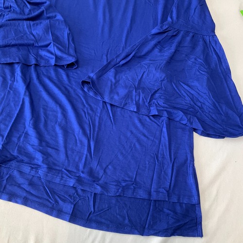 Agnes And Dora Bell Sleeve Tunic Tops Womens Size 2XL 18-20 Blue Mauve 2 Tops - Picture 8 of 19