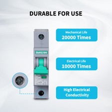Suntree - Interruttore Automatico Cc Unipolare Da 50 Amp Per Sistema Solare Off-Grid, Scatola Combinatrice Fotovoltaica, Scatola Interruttore - 5