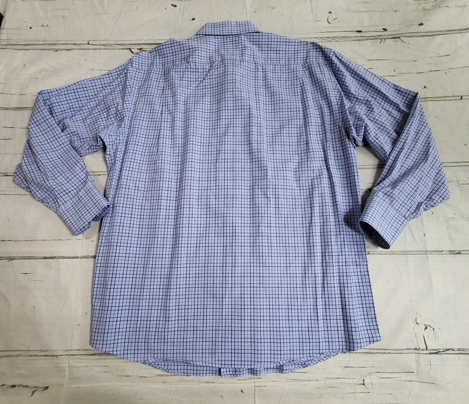 Tommy Bahama Luxury Blue/Purple Long Sleeve Button Down Shirt Mens 16 32-33 EUC - Image 2 of 4