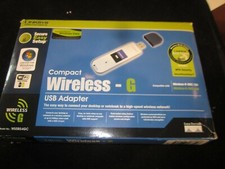 CISCO Linksys Compact Wireless-G Usb Adapter In Box Pre-Owned